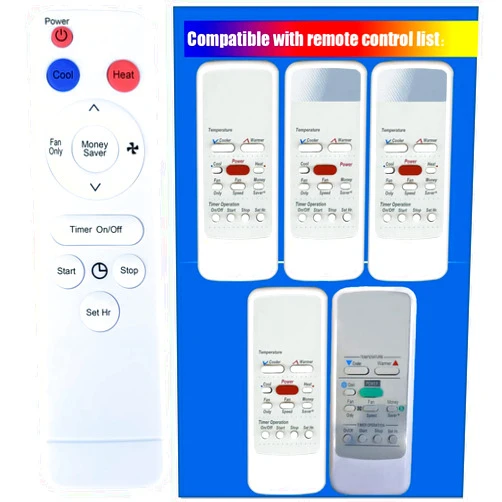 YING RAY HA-F-01 Replacement for Friedrich Air Conditioner Remote Control 618-266-10 for WS08C10 WS08C10-A WS08C10-B WS10C10 WS10C10-A WS10C30 WS10C30-A WS12C10 WS12C10-A WS12C30 WS12C30-B WS13C30 WS13C30-A