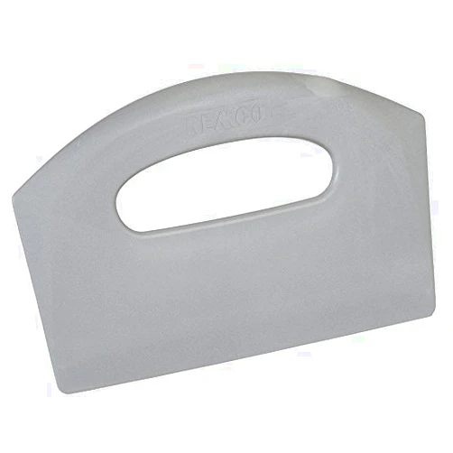 Remco 6960MD5 White/Grey Polypropylene Metal Detectable Bench Scraper, Injection Molded Blade, 5