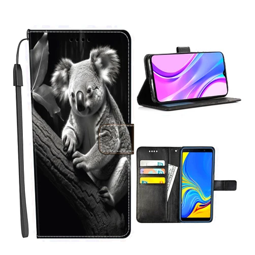 DeweiDirect Wallet Case for Moto E5 E5 Play E6 E6S E6 Play E4 Plus E7 E7 Power E7 Plus S30 Pro with Koala-BR450,Multifunction Folio Pocket