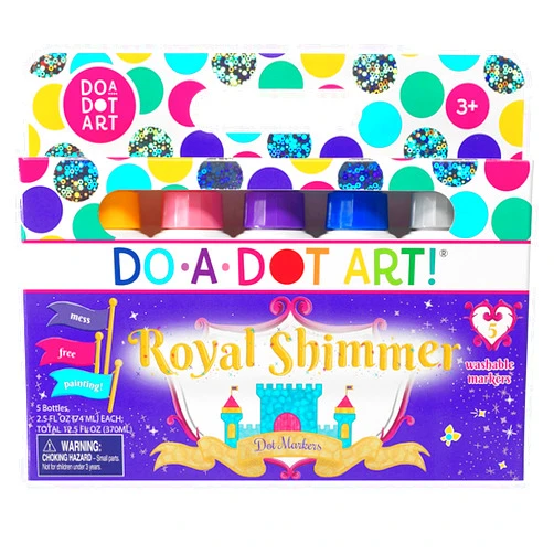 Do A Dot Art! Markers 5-Pack Shimmer Washable Paint Markers, The Original Dot Marker Standard Packaging