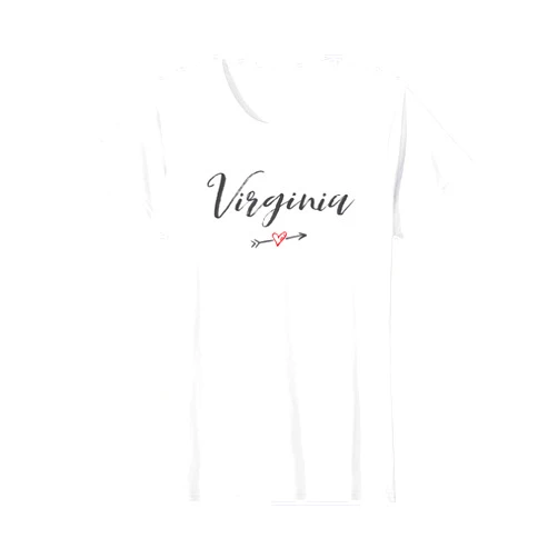 Virginia Love T-Shirts & Tees Virginia T-Shirt Vintage Womens I Love (Heart) VA Tee T-Shirt