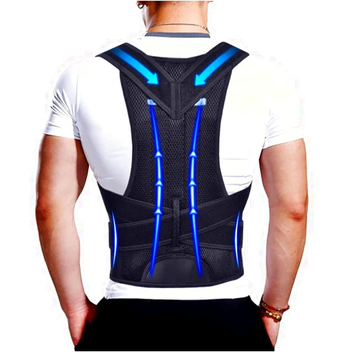 BraceTop Upgraded Posture Corrector Back Brace for Men and Women, New Version Lumbar Support for Posture Improving and Pain Relief, Full Back Support for Neck, Shoulder, Waist Pain
