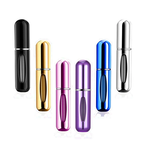 Generic Portable Mini Refillable Perfume Atomizer Bottle Atomizer Travel Size Perfume Spray Bottles 6 Pcs Pack of 5ml