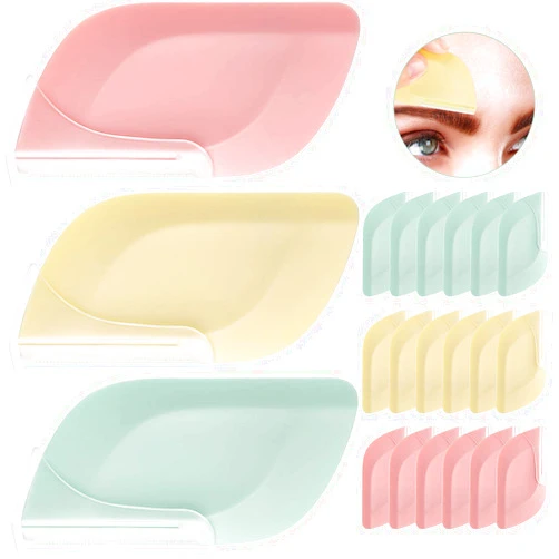 Patelai 21 Pcs Eyebrow Razors for Women Dermaplaning Tool Razor Eyebrow Blades Facial Razors for Men Eyebrow Trimmer Microblade Leaf Shaped Facial Shaper Shaver for Face Upper Lip Hair travel