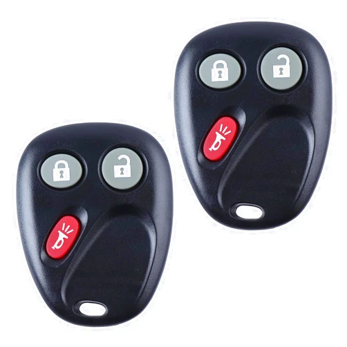 REMOTEAGO Replacement for 2003-2006 Chevrolet Tahoe Avalanche Silverado Suburban Keyless Entry Car Key That Use 3 Button FCCID: LHJ011-2 Pack