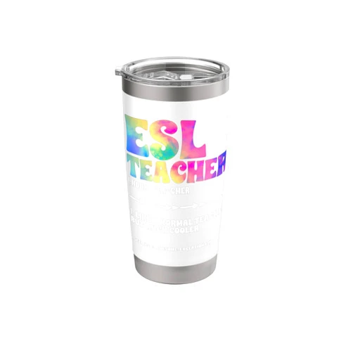 Multilingual Teacher Linguist School Teaching Esl Teacher Normal Teacher ESOL Multilingual English Teacher Stainless Steel Insulated Tumbler