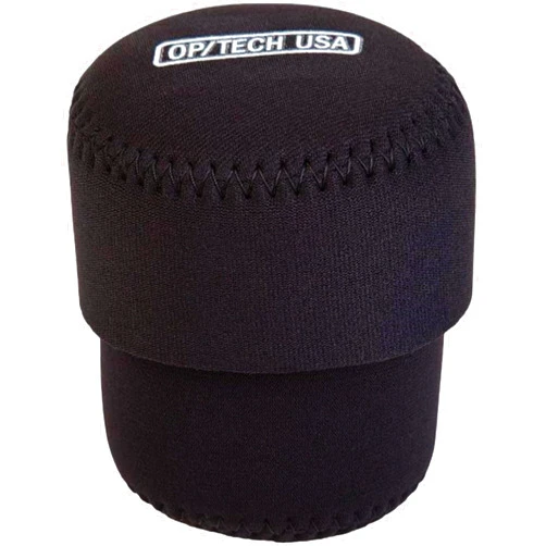 OP/TECH USA 7801032 Fold-Over Neoprene Lens Pouch – Durable Camera Lens Case with No-Lose Lid – 253 (Black)