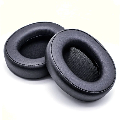 ZIXUANCUSHION Ear Pads Compatible with ATH-SR50BT Headphones, Protein Leather/Memory Foam Ear Cushions (Black)