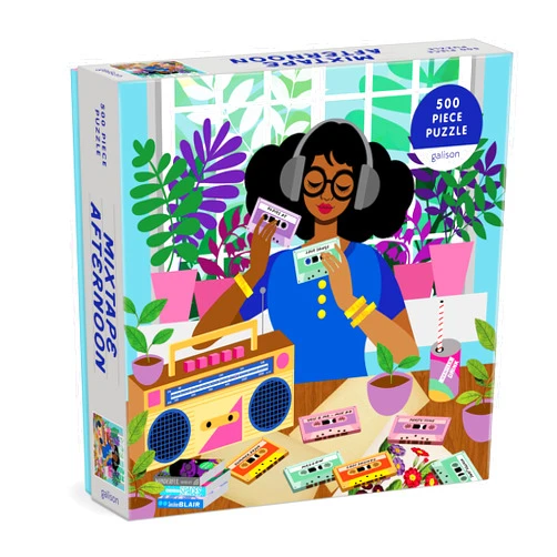 Galison Mixtape Afternoon 500 Piece Puzzle from Galison - Colorful and Bold 20