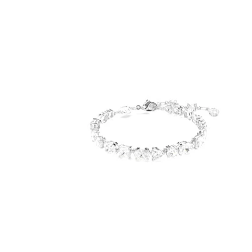 Swarovski Mesmera bracelet, Mixed cuts, White, Rhodium plated