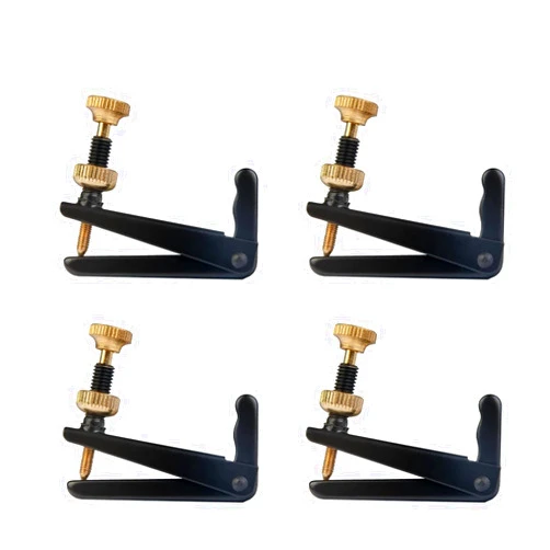 CLENEA 4pcs/1set 4/4 3/4 Violin/Viola/Cello Fine Tuners Hill Style Metal String Adjuster Sensitive and Accurate Easy to Install (Color : 4pcs, Size : 4-4 3-4 Cello Black)
