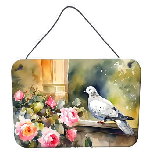 Caroline's Treasures Pigeon Wall or Door Hanging Prints Aluminum Metal Sign Kitchen Wall Bar Bathroom Plaque Home Decor, 8HX12W, Multicolor