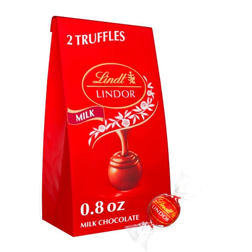 Lindt LINDOR Milk Chocolate Truffles, Milk Chocolate Candy with Smooth, Melting Truffle Center, Great for gift giving, 0.8 oz. Bag (24 Pack)