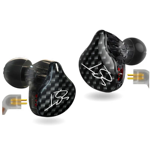 YINYOO Easy KZ ZST Hybrid Banlance Armature with Dynamic in-Ear Earphone 1BA+1DD HiFi Headset Wired Earbuds IEM Headphones Gaming Earbuds (ZST no mic)