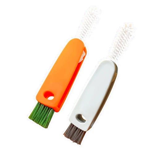FJHDXCL Linhongwu 2PCS 3 in 1 Tiny Bottle Cup Lid Detail Brush Straw Cleaner Tools Water Cleaning Crevice for Bottles Carrot Clean Brushes