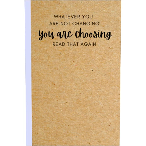 By The Wright Agency (Author) Whatever You Are Not Changing You Are Choosing Read That Again: Motivational Positive Quote Lined Inspirational Notebook / Diary / Journal Business Office Gift for Women Girls Teen Coworker Friend
