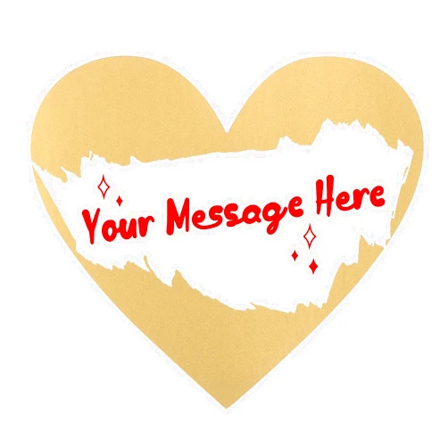 Kesoto 48 Count 3 Inch Scratch Off Stickers Labels, Heart Shape Self Adhesive Stickers for DIY Valentine's Day Scratch Off Cards - Gold