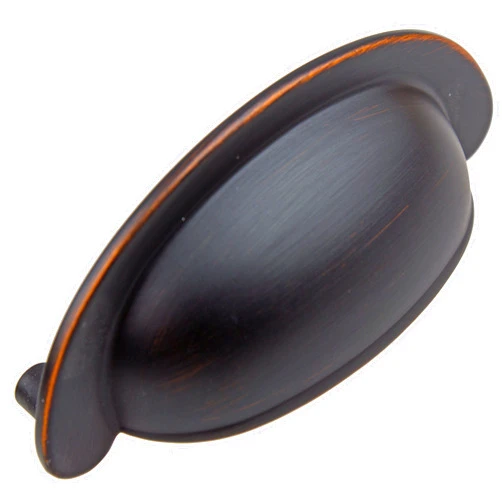 GlideRite Hardware 87600-ORB-25 2.5 inch CC Small Cabinet Cup Bin Pulls 25 Pack, Oil Rubbed Bronze Finish
