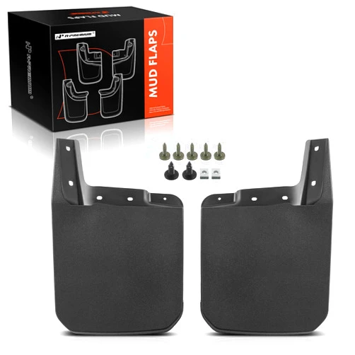 A-Premium Set of 2PCS Mud Flaps Splash Guards Mudflaps Mudguards with Hardware Kits Compatible with Jeep Gladiator JT Series Willys/Sport Front (Driver and Passenger Side)