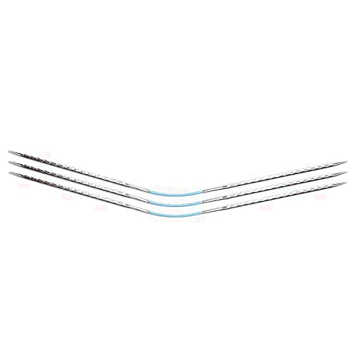 addi Flexiflips2 [Squared] Long Flexible Double-Point Knitting Needles, Set of 3 (US 1 (2.5 mm))