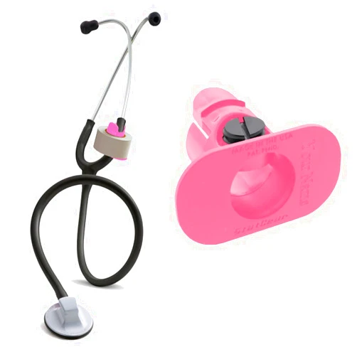 StatGear Stethoscope Tape Holder - Personalized Medical Items for Nurses, Paramedics, EMT, EMS - Hot Pink
