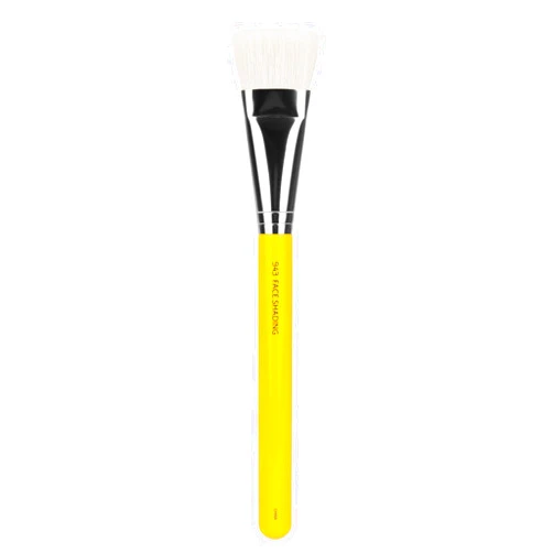 Bdellium Tools Professional Makeup Brush - Studio Series 943 Face Shading - With Mix of Soft Synthetic & Natural Fibers, For Perfect Finish (Yellow, 1pc)