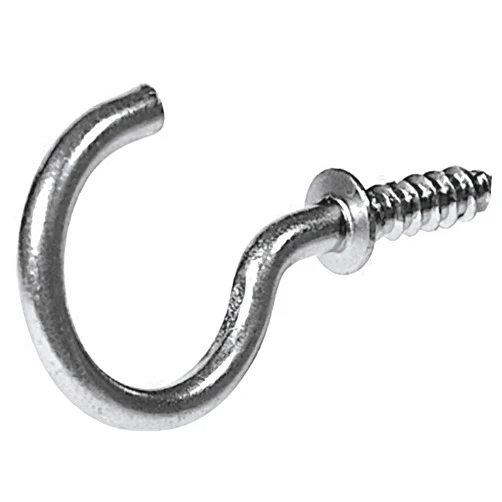 Hillman The Hillman Group 592021 Nickel 1-1/4 In. Cup Hook (3-Pack)