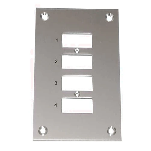 Digi-Sense Thermocouple Mounting Panel, Vertical, Mini Connectors; 4 Circuits