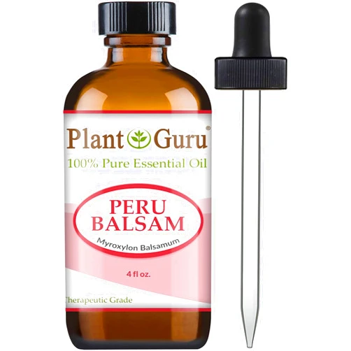 Plant Guru Peru Balsam Essential Oil (Myroxylon Balsamum) 4 oz. 100% Pure Undiluted Therapeutic Grade.