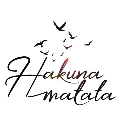 Wallstickers4you Vinyl Wall Decal Quote Words Positive Hakuna Matata Children's Room Stickers Large Decor (2949ig) Black