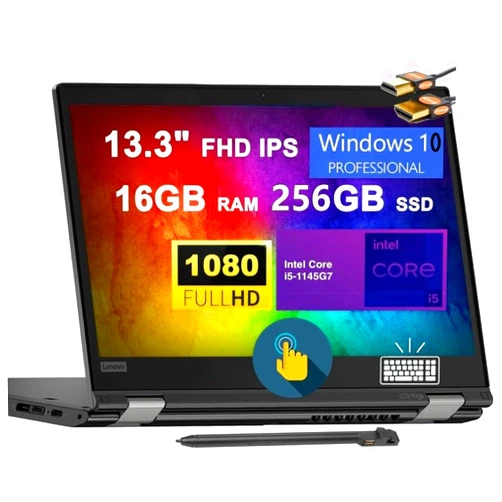 Lenovo ThinkPad L13 Yoga Laptop 2 in 1 Touchscreen Netbook, 13.3