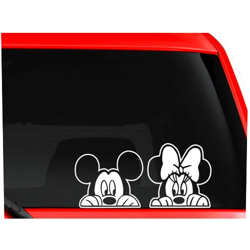 3LEGENDS LLC Inspired by Mickey Muse Peeking for car Truck SUVdecal Sticker 8