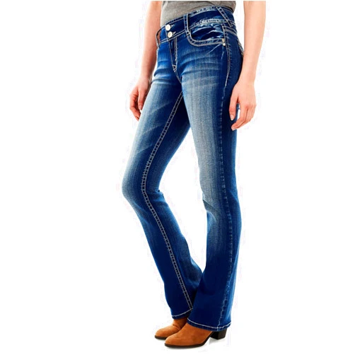 WallFlower Women's Luscious Curvy Bootcut Mid-Rise Insta Stretch Juniors Jeans