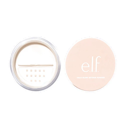 e.l.f. Halo Glow Soft Focus Setting Powder, Silky Powder For Creating Without Shine, Smooths Pores & Lines, Light Pink