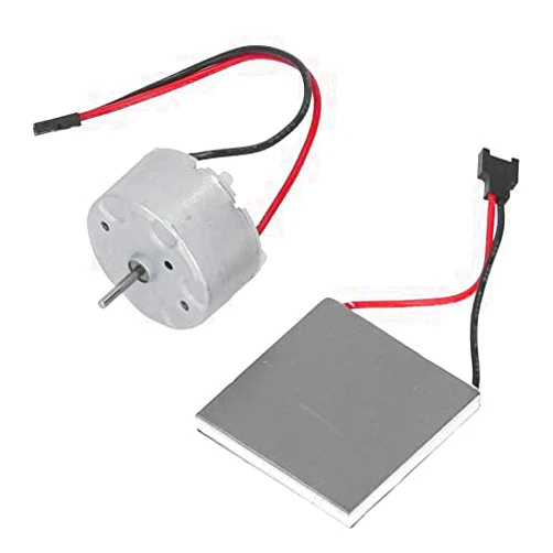 PerGar Fireplace Fan Accessories Motor and Power Generation Sheet/4 Blade Heat Powered Stove Fan for Replacement Wood Log Burner