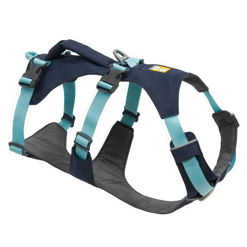 Ruffwear, Flagline Dog Harness, Lightweight and Reflective, No Pull Dog Lift Harness for Hiking, Running and Everyday Use, Basalt Gray, Medium