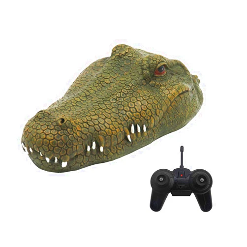 GoolRC Flytec V002 RC Boat, 2.4G Remote Control Electric Racing Boat for Pools with Simulation Crocodile Head Spoof Toy