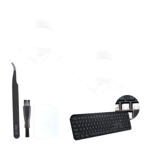 YWLRONG 2PCS for Logitech MX Keys Keyboard Hinges Mechanical Keyboard Key Support Brackets Compatible with Logitech MX Keys Keycap Hinge Clips Replacement Accessories