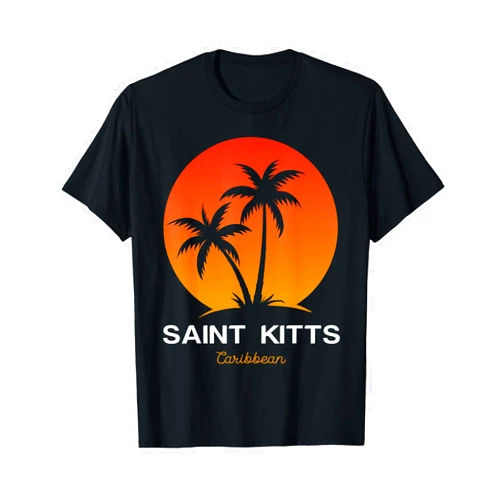Souvenir Palm Tree Saint Kitts Vacation Souvenir Palm Tree Saint Kitts T-Shirt