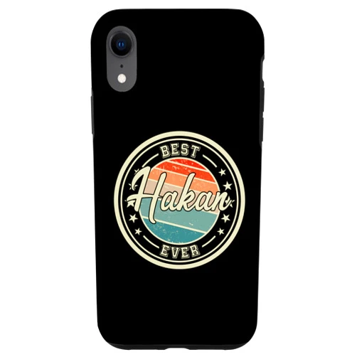 Men's boys men's name Hakan gift idea iPhone XR Best Hakan Ever funny saying first name Hakan Case