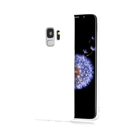 Technext020 Shockproof Ultra Slim Fit Silicone Case for Galaxy S9, Galaxy S9 Cover TPU Soft Gel Rubber Cover Shock Resistance Protective Back Bumper White