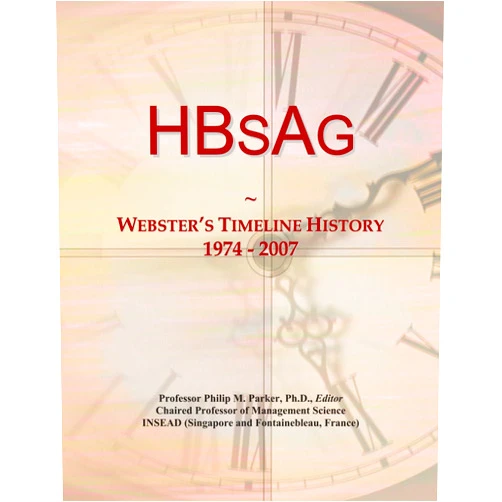 Icon Group International HBsAg: Webster's Timeline History, 1974 - 2007