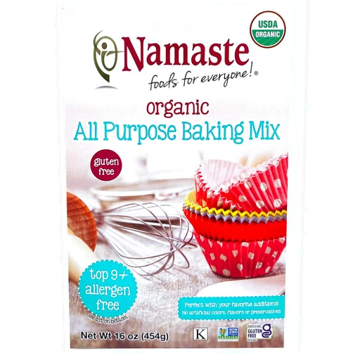 Namaste Foods Organic Gluten Free All Purpose Baking Mix, 16 ounces – Allergen Free