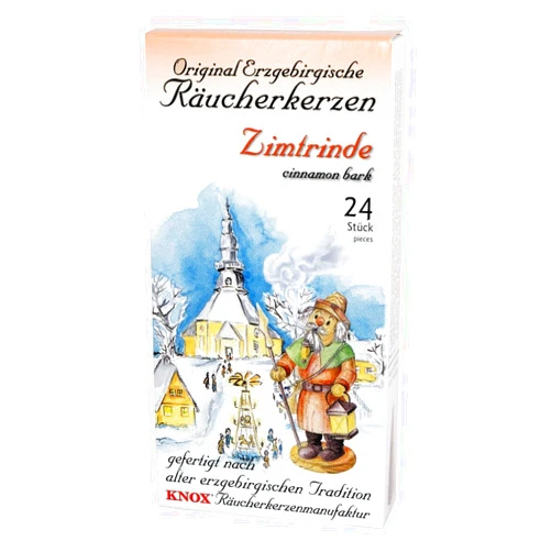 Knox Cinnamon Bark Scent German Incense Cones Made in Germany Pack of 24 Cones