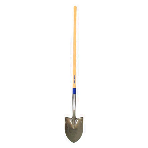 Westward Round Point Shovel, 48 In.Handle, 14 ga. - 1WG31