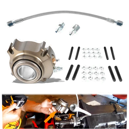 Usvehj Replace for 91605135 Chevy Clutch Hydraulic Release Throwout Bearing Kit, Fit for Multi-Disk Racing Clutch, Most Chevrolet, BOP and GMC Manual 3-Speed 4-Speed Transmissions