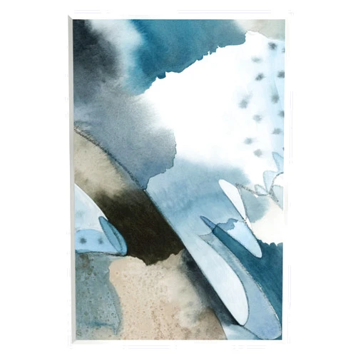 Stupell Industries Layered Scribble Shapes Abstract Blue Accent Forms Wood Wall Art, Design By Grace Popp