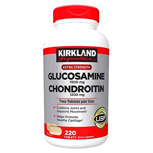 KIRKLAND Signature Extra Strength Glucosamine 1500 mg Chondroitin 1200 mg 220 Tablets