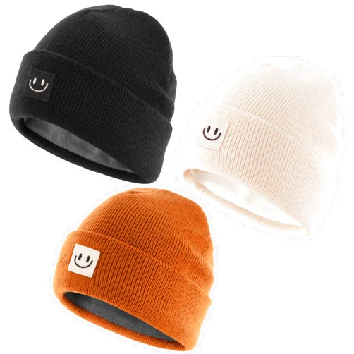 FURTALK Baby Toddler Winter Hat 3 Packs Baby Beanie Toddler Beanie Boys Girls Fleece Lined Kids Warm Knit Hats