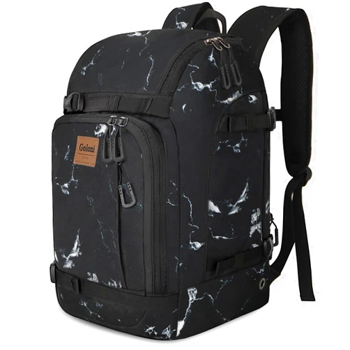Goloni 50L Ski Boot Bag with Rubberized Exterior/Waterproof Bottom for Skis, Snowboard, Ski Helmet, Accessories